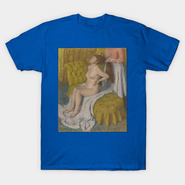 Woman Having Her Hair Combed T-Shirt by EdgarDegas